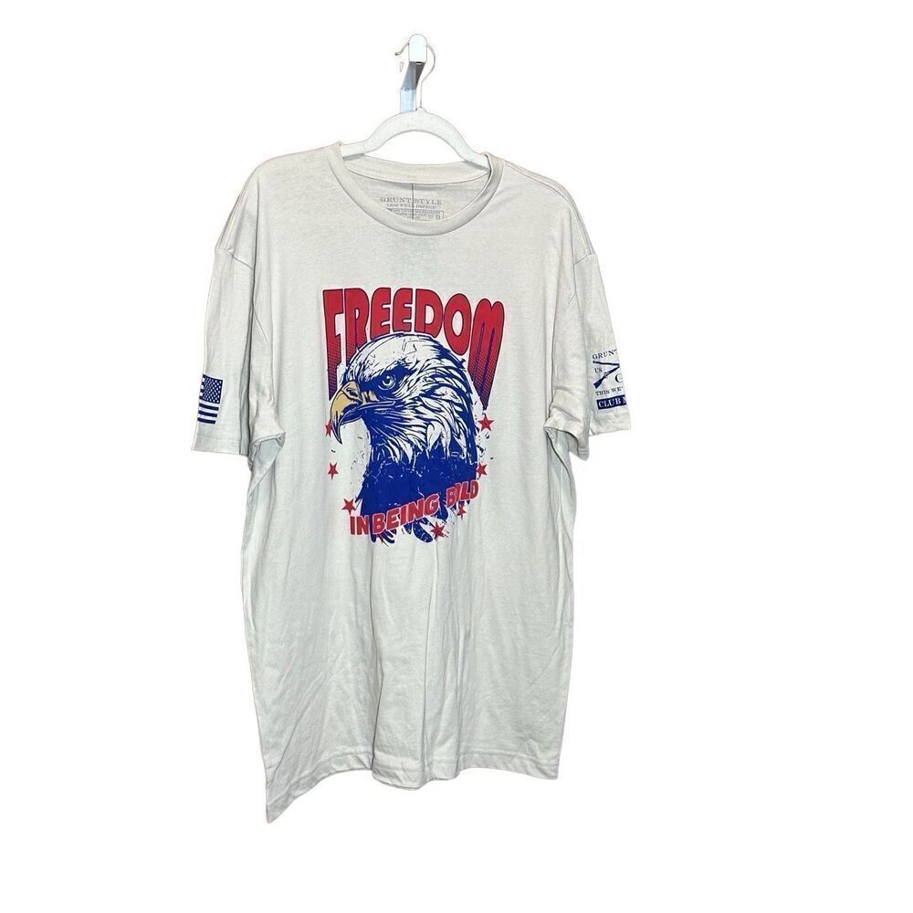 NEW Grunt Style “freedom” eagle t-shirt men’s sz XL‎